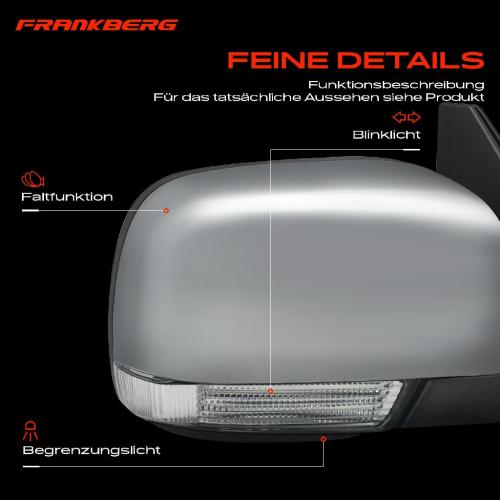 1x Außenspiegel Rechts für Mitsubishi Pajero IV V8W V9W 3.2L 3.8L Bj ab 2006 Bild 1x Außenspiegel Rechts für Mitsubishi Pajero IV V8W V9W 3.2L 3.8L Bj ab 2006