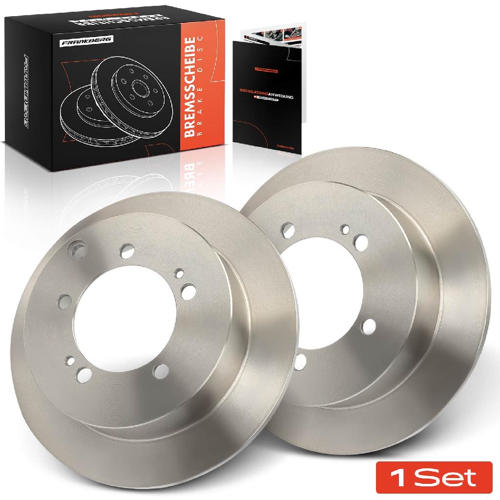 2x Bremsscheiben Hinterachse für Mitsubishi Eclipse II Lancer VII Station Wagon Outlander I Space Runner