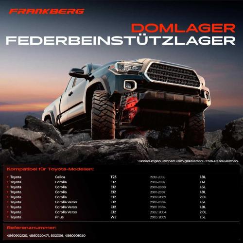 1x Domlager Federbeinstütz lager für Toyota Celica Corolla Prius 1999-2007 Bild 1x Domlager Federbeinstütz lager für Toyota Celica Corolla Prius 1999-2007