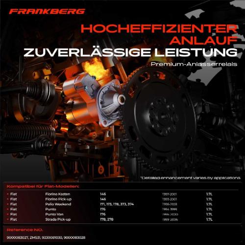 1x Magnetschalter Starter für Fiat Punto Strada Fiorino Palio Weekend 1.7L Bild 1x Magnetschalter Starter für Fiat Punto Strada Fiorino Palio Weekend 1.7L
