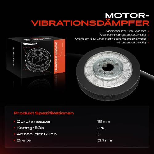 1x Riemenscheibe Kurbelwelle für VW Polo 6N Skoda Felicia II Seat Arosa 6H1 Bild 1x Riemenscheibe Kurbelwelle für VW Polo 6N Skoda Felicia II Seat Arosa 6H1