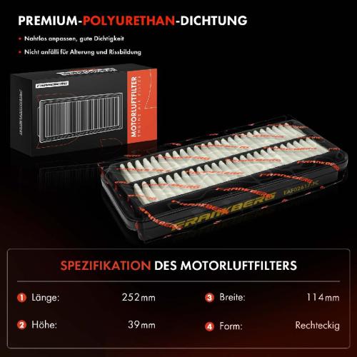 1x Luftfilter Filtereinsatz für KIA Picanto SA 1.0L 1.1L bj. 2004-2011 Bild 1x Luftfilter Filtereinsatz für KIA Picanto SA 1.0L 1.1L bj. 2004-2011
