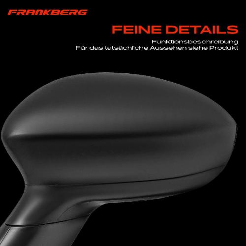 Frankberg 1x Außenspiegel Links für Fiat 500 C 595 695 595C 695C 312 Bild Frankberg 1x Außenspiegel Links für Fiat 500 C 595 695 595C 695C 312