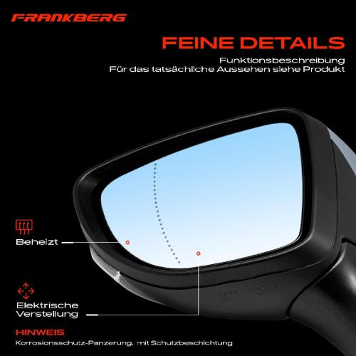 1x Außenspiegel Links für Renault Clio IV Grandtour Kasten/Schrägheck BH KH Bild 1x Außenspiegel Links für Renault Clio IV Grandtour Kasten/Schrägheck BH KH