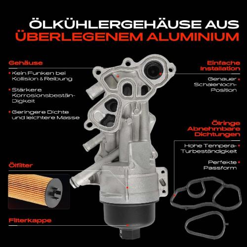 1x ÖlkühlerÖlfilter für MINI R56 R57 R55 R60 Citroën DS Peugeot 208 I 308 II 508 I Bild 1x ÖlkühlerÖlfilter für MINI R56 R57 R55 R60 Citroën DS Peugeot 208 I 308 II 508 I
