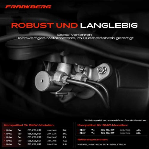 1x Hauptbremszylinder Bremszylinder für BMW 7er E65 E66 E67 730-760 i/d 2001-2008 Bild 1x Hauptbremszylinder Bremszylinder für BMW 7er E65 E66 E67 730-760 i/d 2001-2008