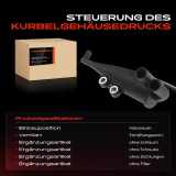 1x Ventil Kurbelgehäusentlüftung für BMW X5 E53 Z8 Roadster E52 L322