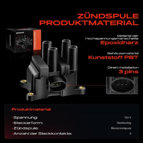 Frankberg 1x Zündmodul Zündspule für Ford Cougar Escort VI Stufenheck VII Turnier Fiesta IV Kasten V Van Focus C-Max II Bild Frankberg 1x Zündmodul Zündspule für Ford Cougar Escort VI Stufenheck VII Turnier Fiesta IV Kasten V Van Focus C-Max II