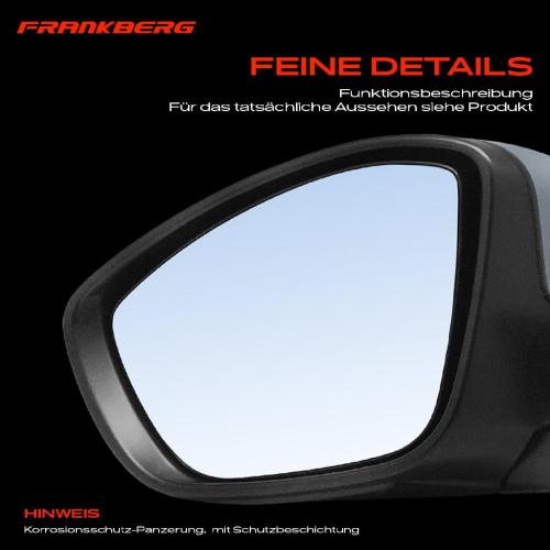 Frankberg 1x Außenspiegel Links für Peugeot 2008 I CU CA CC Bj ab 2012 Bild Frankberg 1x Außenspiegel Links für Peugeot 2008 I CU CA CC Bj ab 2012