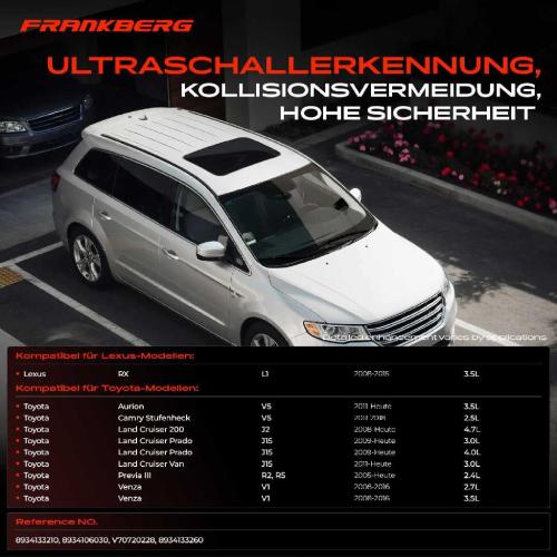 2x Parksensor PDC Sensor Vorne und Hinten für Lexus RX 350 450h Toyota Camry Aurion Bild 2x Parksensor PDC Sensor Vorne und Hinten für Lexus RX 350 450h Toyota Camry Aurion