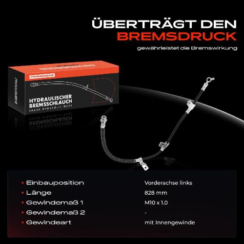 Frankberg 1x Bremsschlauch Bremsschläuche Vorderachse Links für Hyundai Sonata V NF 2.0L 2.4L 3.3L Bild Frankberg 1x Bremsschlauch Bremsschläuche Vorderachse Links für Hyundai Sonata V NF 2.0L 2.4L 3.3L