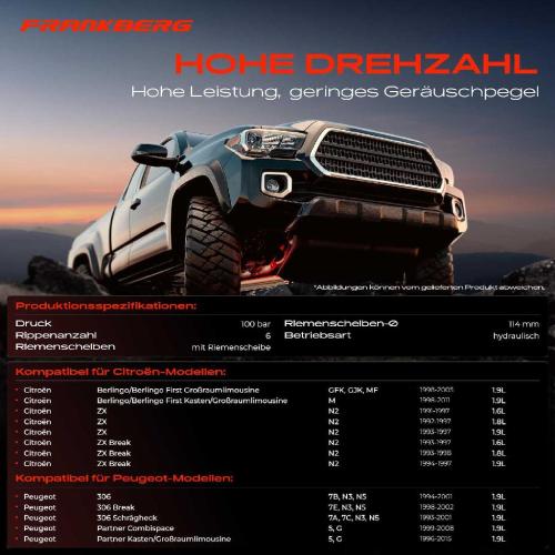 1x Servopumpe hydraulisch für Citroën Berlingo MF ZX N2 Peugeot 306 Partner 1.6L 1.8L Bild 1x Servopumpe hydraulisch für Citroën Berlingo MF ZX N2 Peugeot 306 Partner 1.6L 1.8L