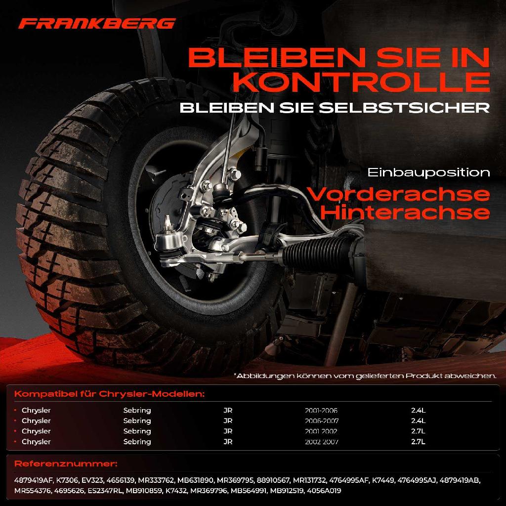 1x Querlenker Satz Vorderachse für Chrysler Sebring JR 2.4L 2.7L 2001-2007