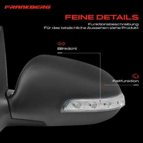 Frankberg 1x Außenspiegel Links für Hyundai i30 Kombi FD 1.4L 1.6L 2.0L 2007-2012 Bild Frankberg 1x Außenspiegel Links für Hyundai i30 Kombi FD 1.4L 1.6L 2.0L 2007-2012