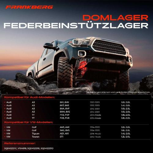 1x Domlager Federbeinstütz lager für VW Golf Passat Audi A3 Seat Skoda Octavia Bild 1x Domlager Federbeinstütz lager für VW Golf Passat Audi A3 Seat Skoda Octavia