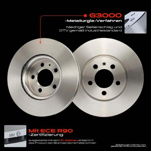 Frankberg 2x Bremsscheiben Vorderachse für VW Polo T-Cross Audi A1 Sportback Seat Arona Ibiza V Skoda Kamiq Scala Bild Frankberg 2x Bremsscheiben Vorderachse für VW Polo T-Cross Audi A1 Sportback Seat Arona Ibiza V Skoda Kamiq Scala