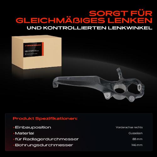 1x Achsschenkel Radaufhängung Vorderachse Rechts für VW Amarok 2HA 2HB S1B S6B S7A S7B Bild 1x Achsschenkel Radaufhängung Vorderachse Rechts für VW Amarok 2HA 2HB S1B S6B S7A S7B