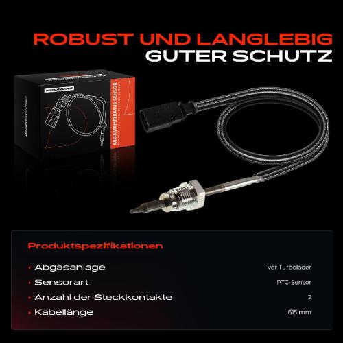 1x Abgastemperatursensor für VW Multivan Transporter T5 2006-2009 1.9L Bild 1x Abgastemperatursensor für VW Multivan Transporter T5 2006-2009 1.9L