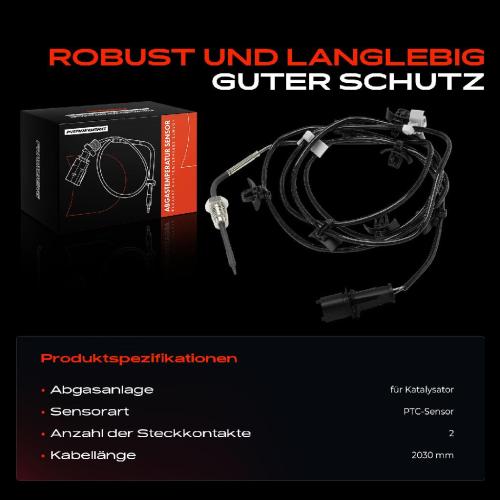 1x Abgastemperatursensor für Opel Astra J Caravan P10 Cascada W13 Zafira Tourer C Bild 1x Abgastemperatursensor für Opel Astra J Caravan P10 Cascada W13 Zafira Tourer C