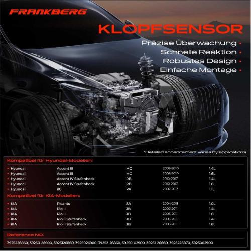 1x Klopfsensor Klopfgeber für Hyundai Accent III IV i10 KIA Picanto Rio II 1.0L 1.1L 1.4L 1.6L Bild 1x Klopfsensor Klopfgeber für Hyundai Accent III IV i10 KIA Picanto Rio II 1.0L 1.1L 1.4L 1.6L