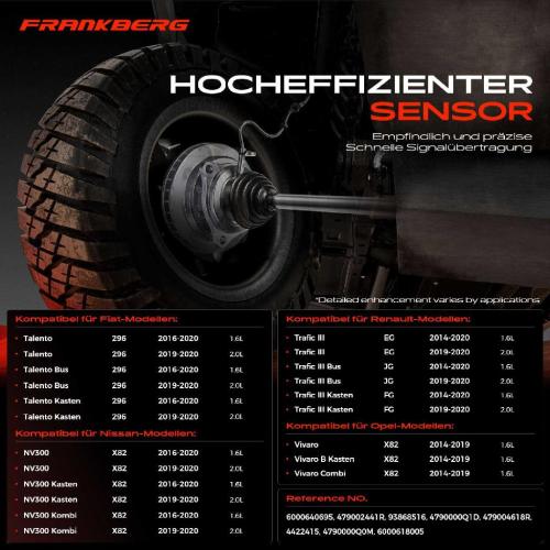 Frankberg 1x ABS Sensor Hinterachse beidseitig für Fiat Talento Bus Kasten Nissan NV300 Kombi Opel Vivaro B Combi Bild Frankberg 1x ABS Sensor Hinterachse beidseitig für Fiat Talento Bus Kasten Nissan NV300 Kombi Opel Vivaro B Combi