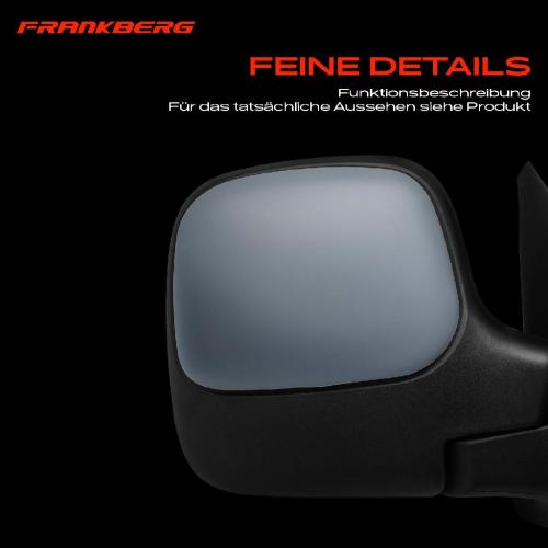 Frankberg 1x Außenspiegel Rechts für Citroën Berlingo First Peugeot Partner Combispace Kasten/MPV Bild Frankberg 1x Außenspiegel Rechts für Citroën Berlingo First Peugeot Partner Combispace Kasten/MPV
