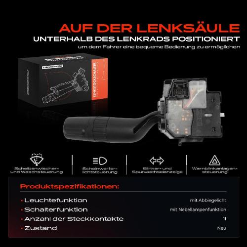 1x Kombischalter Lenkstockschalter für Mazda 3 BL 3 Stufenheck BL 2008-2014 Bild 1x Kombischalter Lenkstockschalter für Mazda 3 BL 3 Stufenheck BL 2008-2014