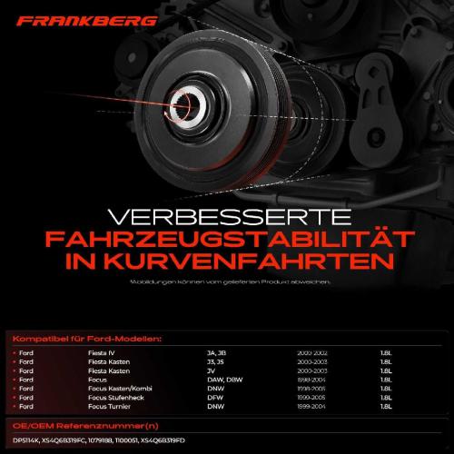 1x Riemenscheibe Kurbelwelle für Ford Fiesta JA J3 JV Focus DAW DNW 1.8L 1998-2005 Bild 1x Riemenscheibe Kurbelwelle für Ford Fiesta JA J3 JV Focus DAW DNW 1.8L 1998-2005