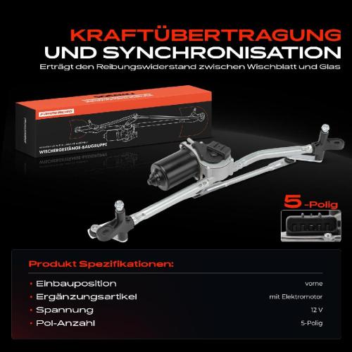 Frankberg 1x Wischerarm Scheibenwischer Vorne für Fiat Punto Kasten/Schrägheck 188 Bild Frankberg 1x Wischerarm Scheibenwischer Vorne für Fiat Punto Kasten/Schrägheck 188