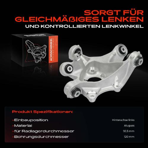 1x Achsschenkel Radaufhängung Hinterachse Links für Tesla Model 3 5YJ3 Bj ab 2017 Bild 1x Achsschenkel Radaufhängung Hinterachse Links für Tesla Model 3 5YJ3 Bj ab 2017