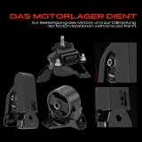 3x Motorlager Vorne und Hinten für Hyundai Grandeur TG 3.3L 2005-2010