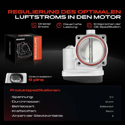 1x Drosselklappe Drosselklappenstutzen für BMW 1er E87 3er E90 E91 7er E65 X3 Z4 Bild 1x Drosselklappe Drosselklappenstutzen für BMW 1er E87 3er E90 E91 7er E65 X3 Z4