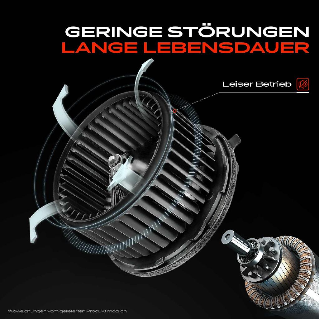 1x Gebläsemotor Innenraumgebläse für Audi A4 8W2 8WC 8WH 8WJ 8W5 8WD A5 F5 Q5 Q7