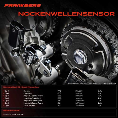 1x Nockenwellenposition Sensor für Opel Insignia A G09 Insignia B Z18 2.0L Bild 1x Nockenwellenposition Sensor für Opel Insignia A G09 Insignia B Z18 2.0L