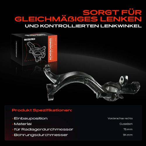 Frankberg 1x Achsschenkel Radaufhängung Vorderachse Rechts für VW Passat Variant Skoda Superb I 3U4 Bild Frankberg 1x Achsschenkel Radaufhängung Vorderachse Rechts für VW Passat Variant Skoda Superb I 3U4