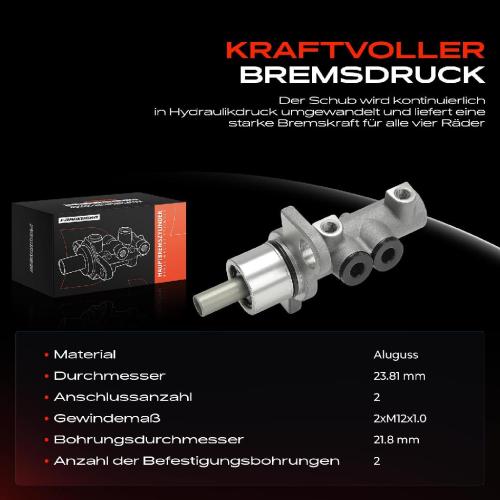 1x Hauptbremszylinder Bremszylinder für VW Passat 3B Audi A4 A6 Porsche 911 Boxster Bild 1x Hauptbremszylinder Bremszylinder für VW Passat 3B Audi A4 A6 Porsche 911 Boxster