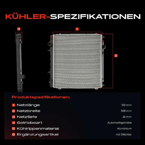 1x Kühler Wasserkühler Motorkühler für Hyundai Terracan HP 2.9L 2001-2006 Bild 1x Kühler Wasserkühler Motorkühler für Hyundai Terracan HP 2.9L 2001-2006
