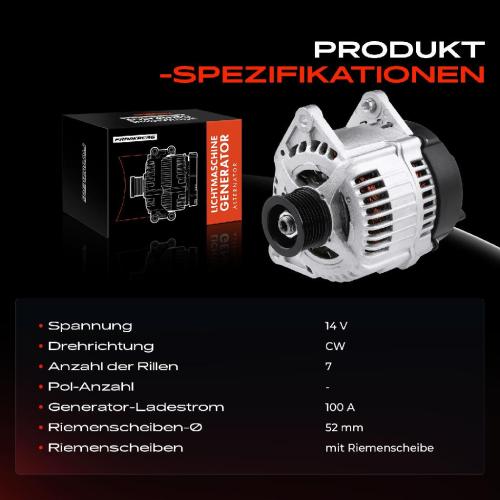 1x Lichtmaschine Generator für Land Rover Discovery I Range Rover 1 2 Defender Bild 1x Lichtmaschine Generator für Land Rover Discovery I Range Rover 1 2 Defender