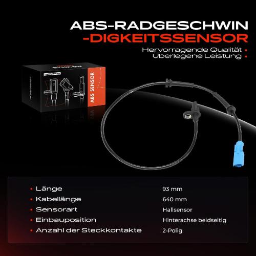 Frankberg 1x ABS Sensor Hinterachse beidseitig f r Citro n C3 II C4 Cactus DS3 Cabriolet DS Crossback Bj ab 2013 Bild Frankberg 1x ABS Sensor Hinterachse beidseitig f r Citro n C3 II C4 Cactus DS3 Cabriolet DS Crossback Bj ab 2013