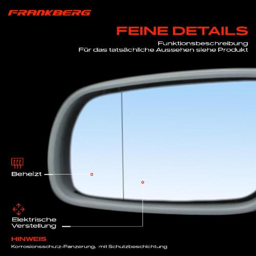 Frankberg 1x Außenspiegel Links für Skoda Octavia I Combi 1U2 1U5 1996-2010 Bild Frankberg 1x Außenspiegel Links für Skoda Octavia I Combi 1U2 1U5 1996-2010