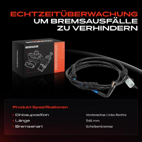 1x Warnkontakt Bremsbelagverschleiß Vorderachse für Jaguar E-Pace X540 2.0L Bj ab 2017 Bild 1x Warnkontakt Bremsbelagverschleiß Vorderachse für Jaguar E-Pace X540 2.0L Bj ab 2017