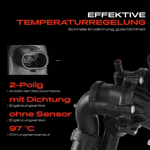 Frankberg 1x Thermostat Kühlmittel für Mercedes-Benz C-Klasse E-Klasse Coupe T-Model GLC SLC Bild Frankberg 1x Thermostat Kühlmittel für Mercedes-Benz C-Klasse E-Klasse Coupe T-Model GLC SLC