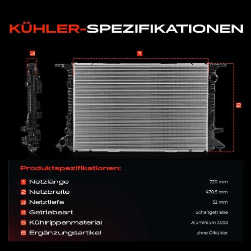 1x Kühler Wasserkühler Motorkühler für Audi A8 4H2 4H8 4HC 4HL 4.2L Bild 1x Kühler Wasserkühler Motorkühler für Audi A8 4H2 4H8 4HC 4HL 4.2L