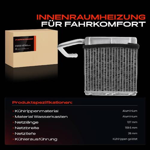 1x Wärmetauscher Innenraumheizung für Ford Ranger EQ ER ET Mazda B-Serie BT-50 UN Bild 1x Wärmetauscher Innenraumheizung für Ford Ranger EQ ER ET Mazda B-Serie BT-50 UN