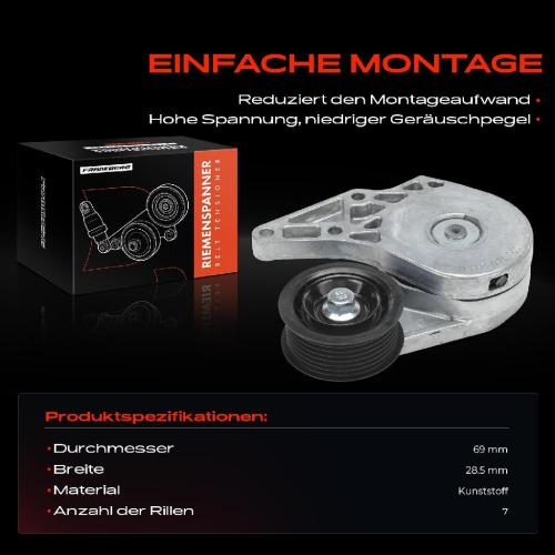 1x Spannrolle Riemenspanner für VW Golf III 1H1 Passat Ford Galaxy Bild 1x Spannrolle Riemenspanner für VW Golf III 1H1 Passat Ford Galaxy
