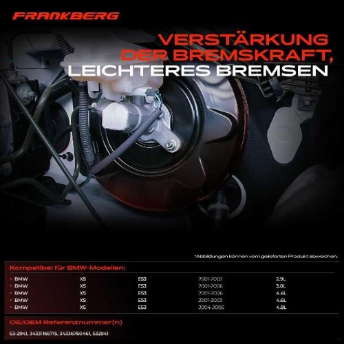 1x Bremskraftverstärker für BMW X5 E53 3.0L 4.4L 2003-2006 Bild 1x Bremskraftverstärker für BMW X5 E53 3.0L 4.4L 2003-2006