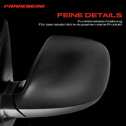 Frankberg 1x Außenspiegel Links für VW Multivan V Transporter V 7E 7H 2.0L 1.9L 2.5L 2006-2015 Bild Frankberg 1x Außenspiegel Links für VW Multivan V Transporter V 7E 7H 2.0L 1.9L 2.5L 2006-2015