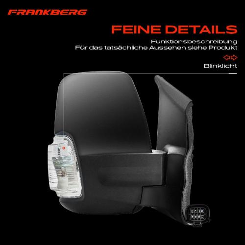Frankberg 1x Außenspiegel Rechts für Ford Transit V363 Bus Transit Kasten FAD FBD FCD FDD Bild Frankberg 1x Außenspiegel Rechts für Ford Transit V363 Bus Transit Kasten FAD FBD FCD FDD