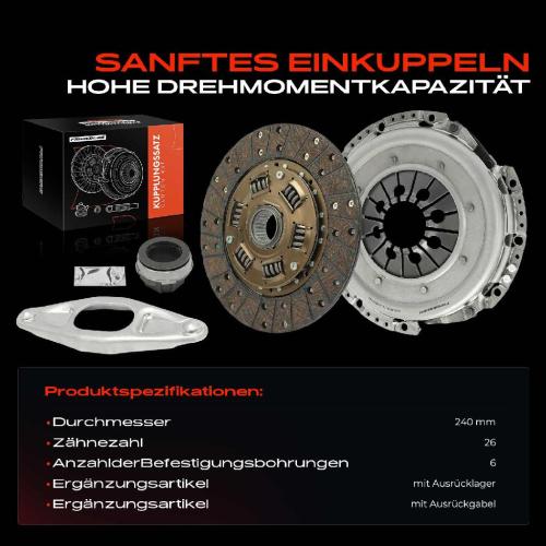 1x Kupplungssatz für BMW 1er E81 E87 1er Cabriolet E88 1er Coupe E82 E90 E93 E92 E91 E60 F10 E61 F11 E83 F25 Bild 1x Kupplungssatz für BMW 1er E81 E87 1er Cabriolet E88 1er Coupe E82 E90 E93 E92 E91 E60 F10 E61 F11 E83 F25