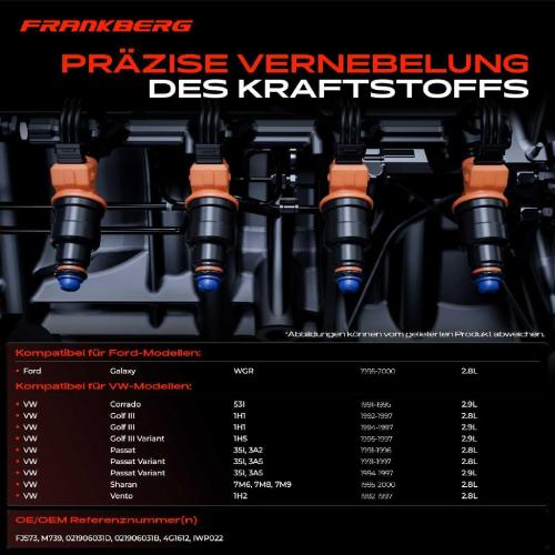 6x Einspritzventil Einspritzdüse für VW Golf III 1H1 Passat Ford Galaxy Bild 6x Einspritzventil Einspritzdüse für VW Golf III 1H1 Passat Ford Galaxy